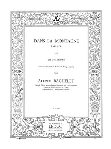 Bachelet Alfred - Dans La Montagne - Cor & Piano