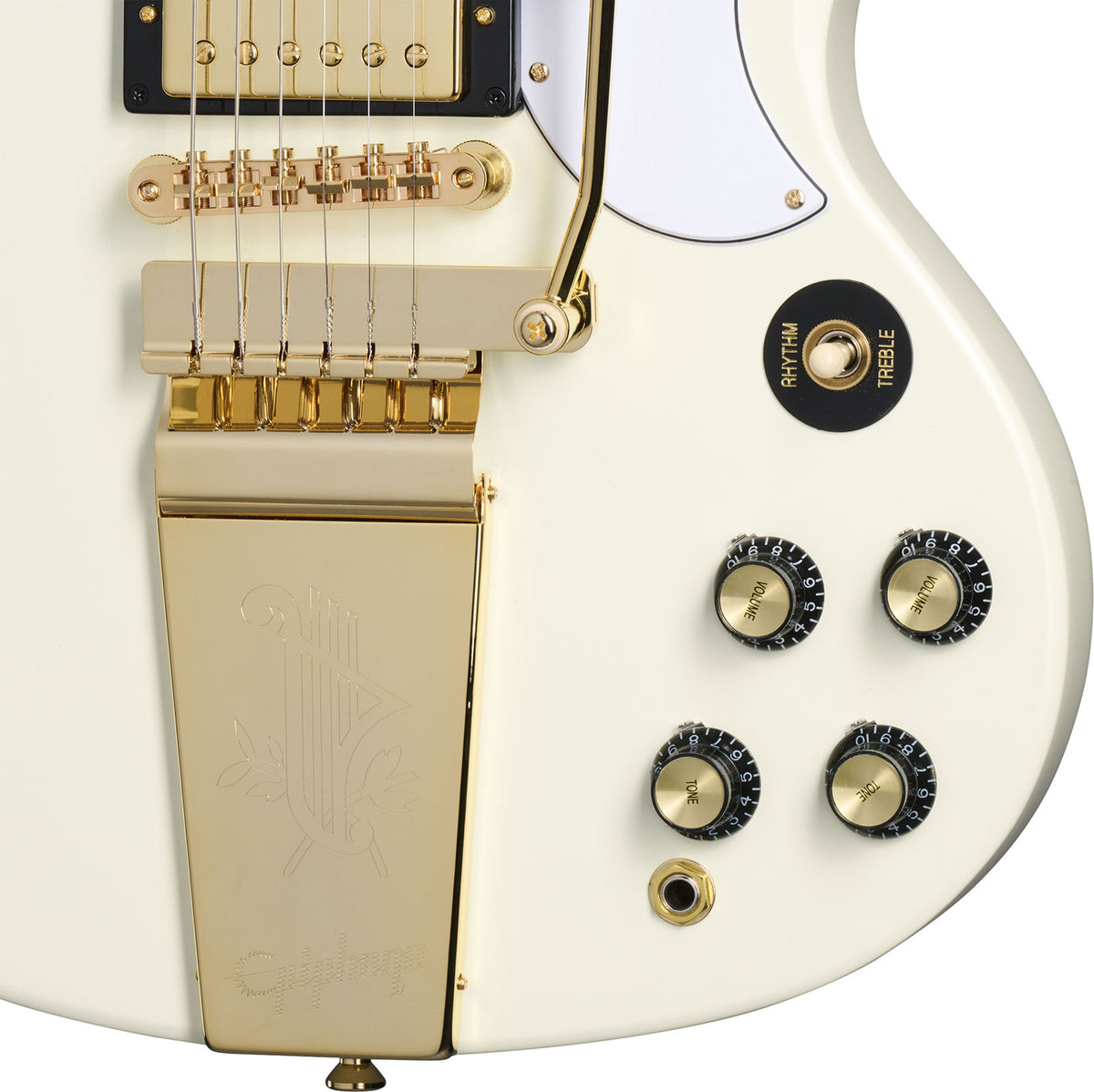 Les Paul SG Custom 1963 Maestro Vibrola Branco clássico IBGCSO