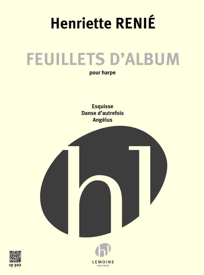 Renie Henriette - Folhas de álbum - Harpa