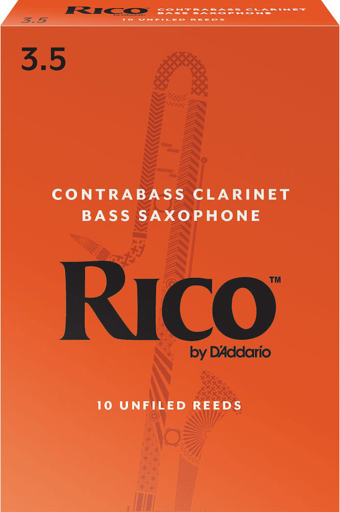 D'addario - Rico ORANGE CONTRABASS CLARINET REEDS 3.5
