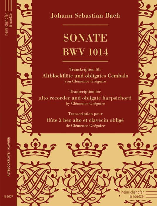 Bach J.S. - Sonate BWV 1014 - Flute A Bec Alto & Clavecin Oblige (clemence Gregoire)