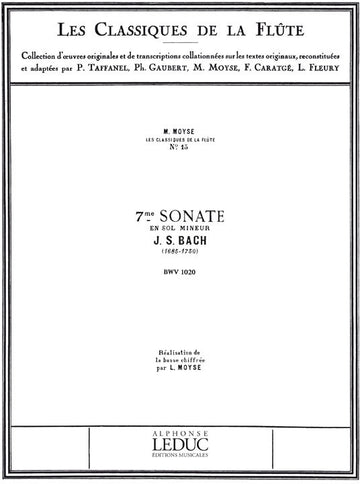 Sonata No.7 BWV1020 in G minor