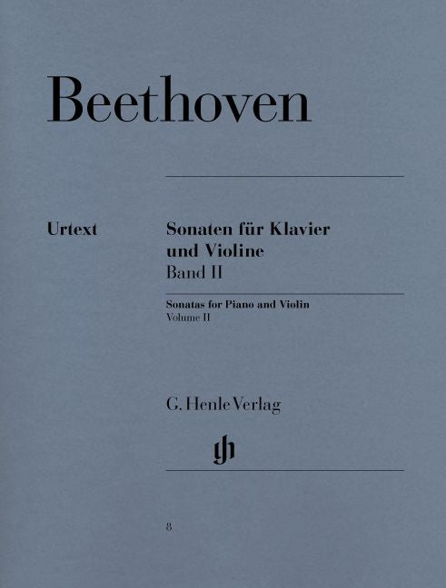 Henle Verlag Beethoven L.V. - Sonatas For Piano And Violin Volume Ii