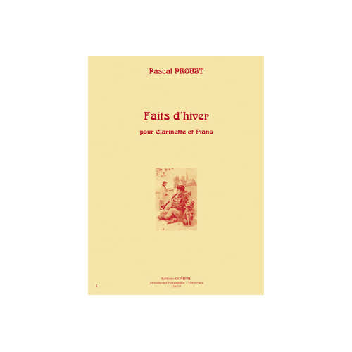 Proust - Faits D'hiver - Clarinette et Piano
