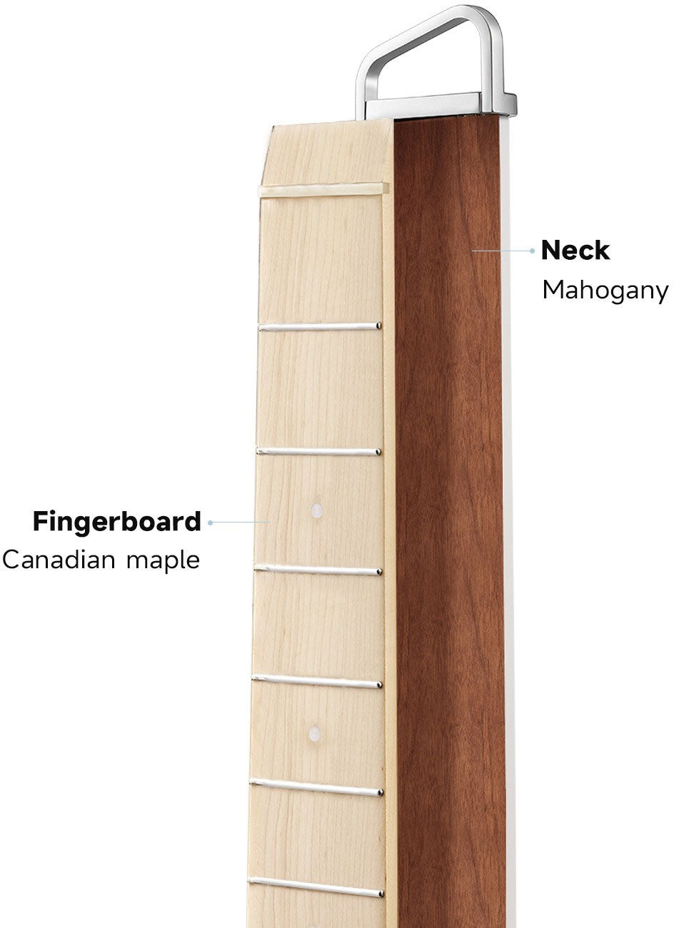 HUSH-I Pro Travel Guitar Branco