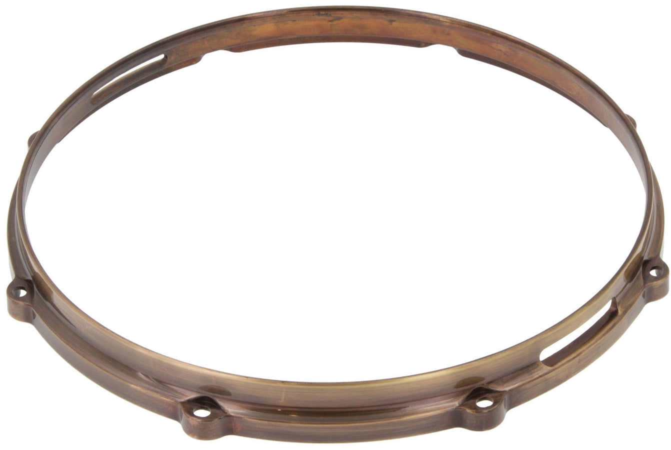 Hdc3-13-8Svbb 13" 8 Holes Snare Side 3Mm Die Cast Drum Hoop Vintage Brushed Brass