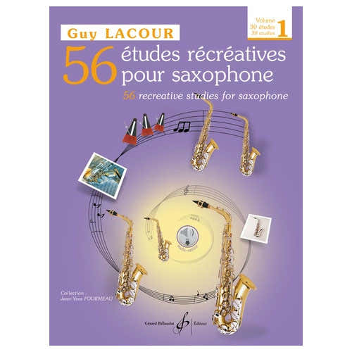 56 Études Récréatives Vol.1 Saxophone - Lacour