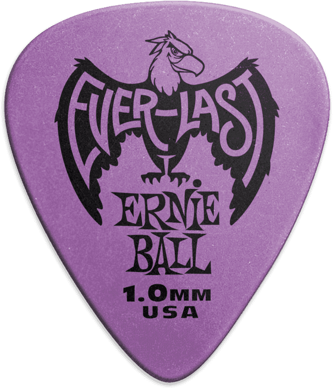Palhetas Everlast Saqueta de 12 Roxo 1mm