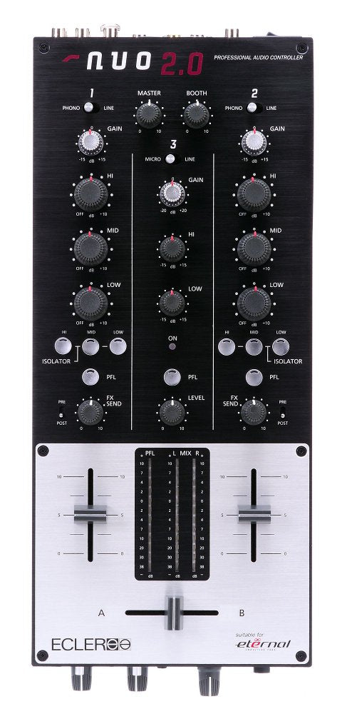 Mesas de mistura dj de 2 vias Ecler
