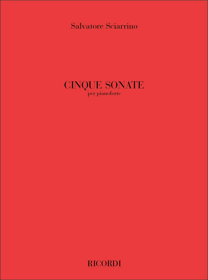 SCIARRINO S. - SONATE PER PIANOFORTE (5)