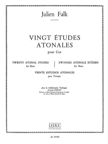 FALK JULIEN - 20 ETUDES ATONALES - COR