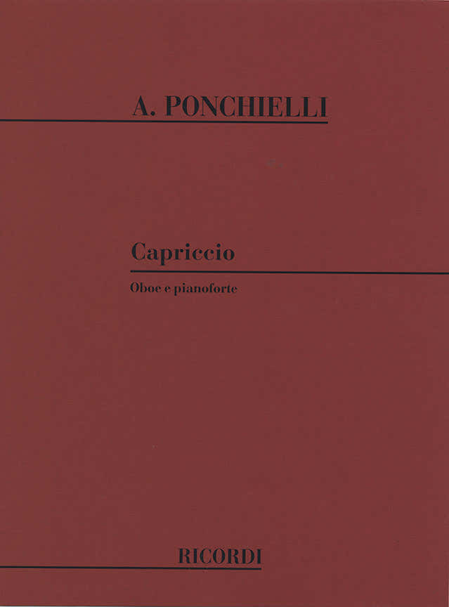 PONCHIELLI A. - CAPRICCIO - HAUTBOIS ET PIANO