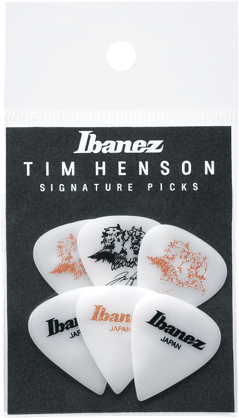 T.Henson Sign. Pick Teardrop 1.11Mm 6-Pack