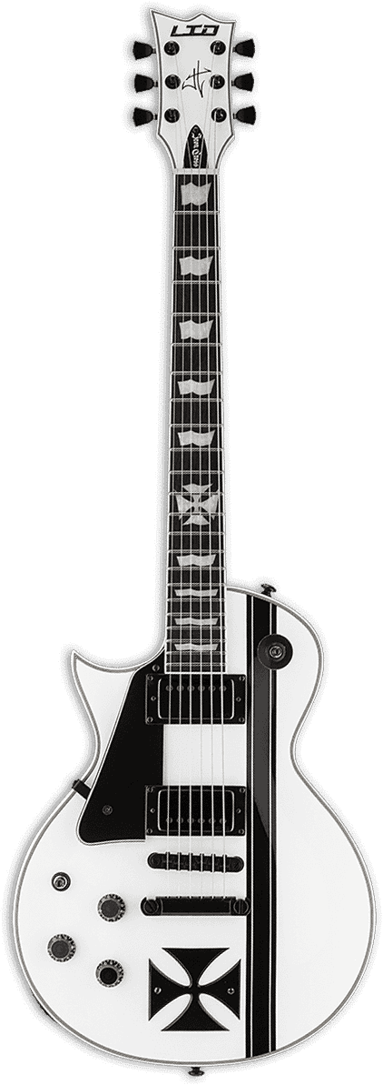 Signature James Hetfield Ironcross Snow White Lh Snow White