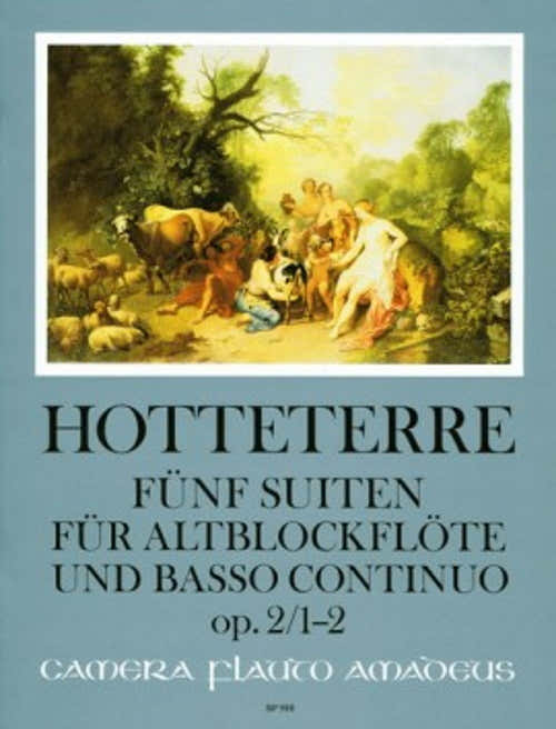 Hotteterre - 5 Suites Op.2 Vol.1 - Suites 1 & 2 - Flute A Bec Alto & BC