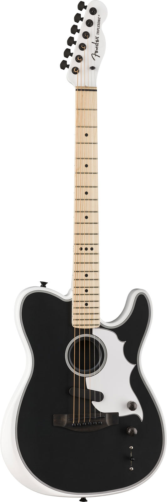 Telecaster Acoustasonic Triplesonic Signature Jack White LTD MN Branco Ártico Satinado com Tampo Preto