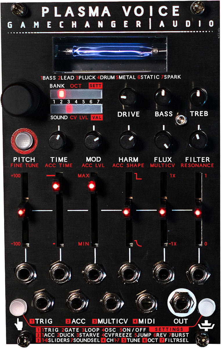 Gamechanger Audio Módulo Eurorack sintetizador de voz Plasma