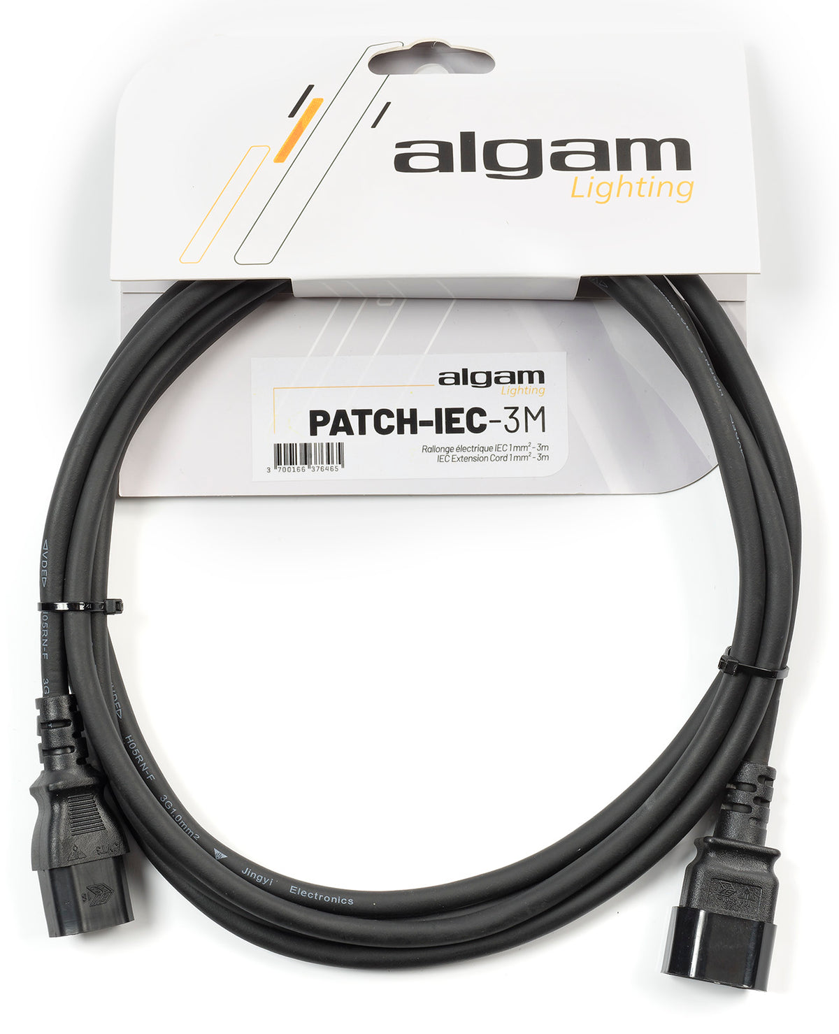 Algam Lighting IEC power extension cable - 3M