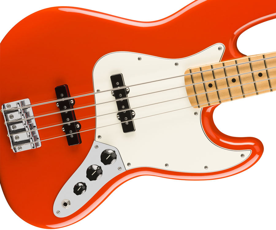 Jazz Bass Player II Mn Coral Red