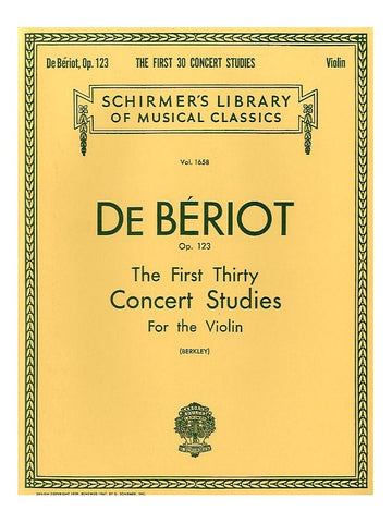 De Beriot Ch.-a. - Primeiros trinta estudos de concerto para violino solo
