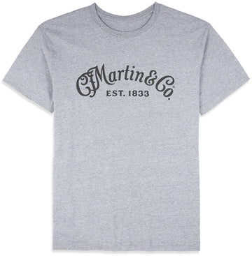 T-shirt Black Script logo Granite Heather L