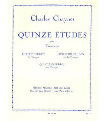 Chaynes CH. - 15 Etudes Pour Trompette En Ut Ou Sib
