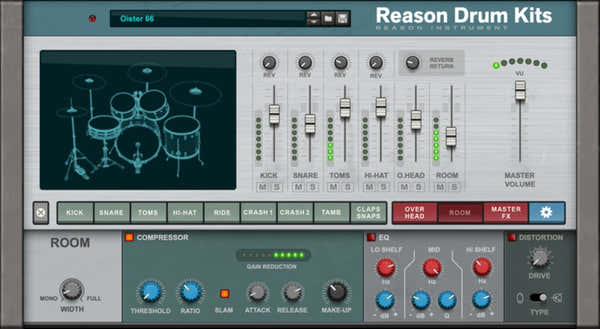 Reason Studios Reason Kits de bateria Sessão de bateria acústica
