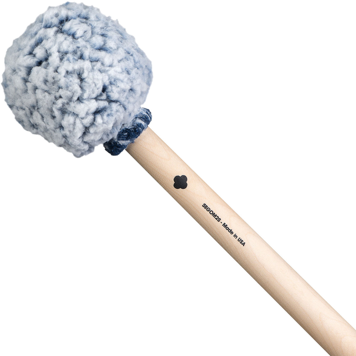 Baqueta de gong Vikrampal Deep Earth - Pequeno, azul geado