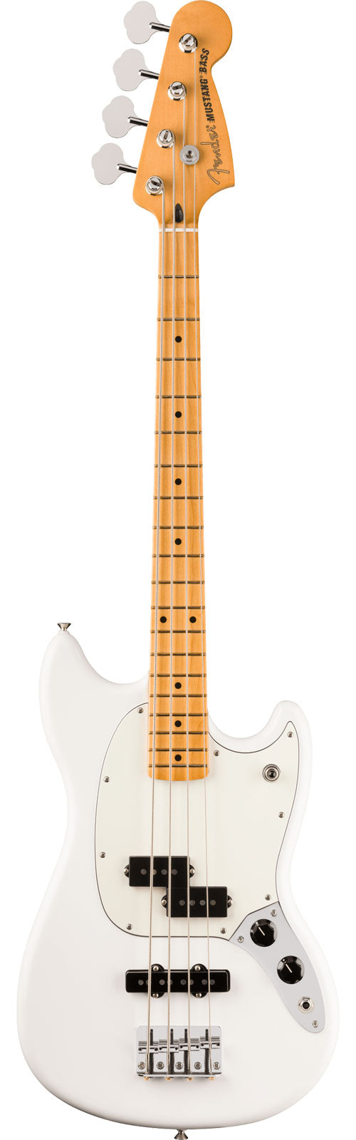Mustang Bass Pj Player II Mn Polar White