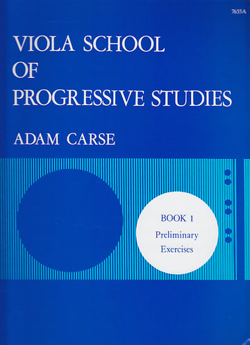 Carse Adam - Escola de viola de estudos progressivos Vol.1