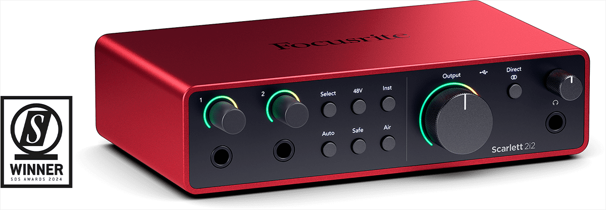 Interfaces de áudio Focusrite