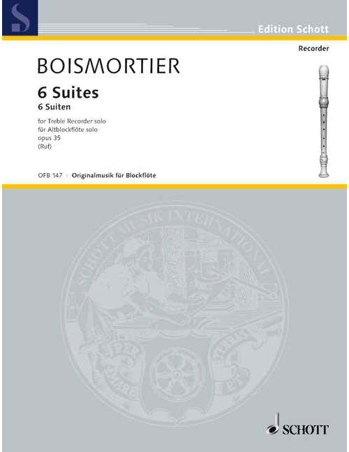 Boismortier - 6 Suites Op. 35 - Treble Flute A Bec