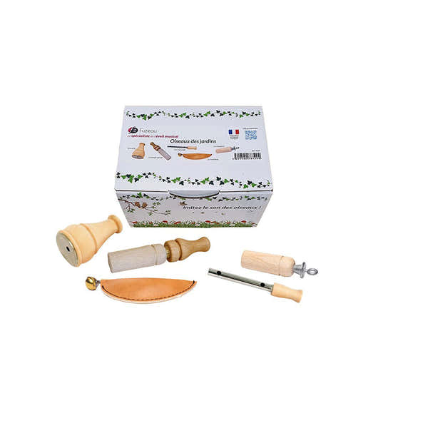 CONJUNTO DE 5 PÁSSAROS DE JARDIM QUE CHAMAM