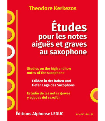Kerkezos Theodore - Etudes Pour Les Notes Aiguës et Graves Au Saxophone