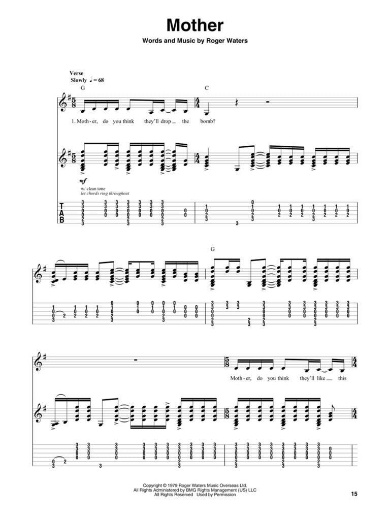 Pink Floyd Classics Guitare + Audio En Ligne