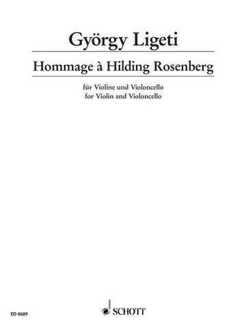 LIGETI GYORGY - Homenagem a Hilding Rosenberg - Violino e violoncelo