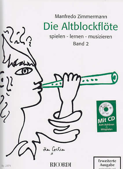 Ricordi Zimmermann Manfredo - Die Altblockflote Vol 2 + CD