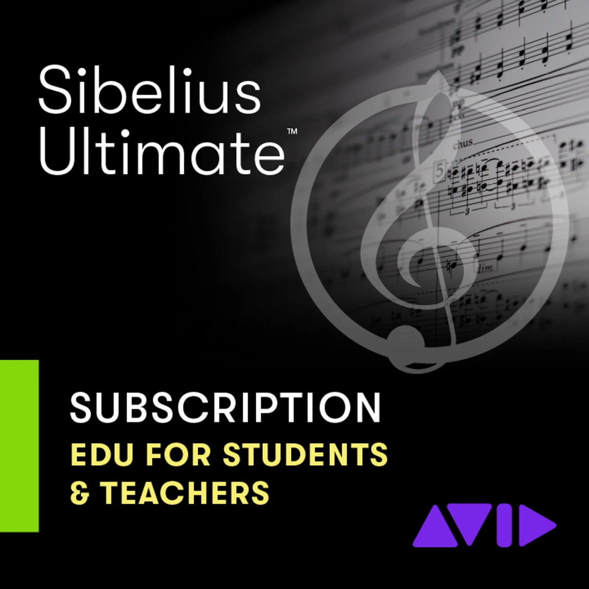 AVID Subscrição Sibelius Ultimate 1Y Educação