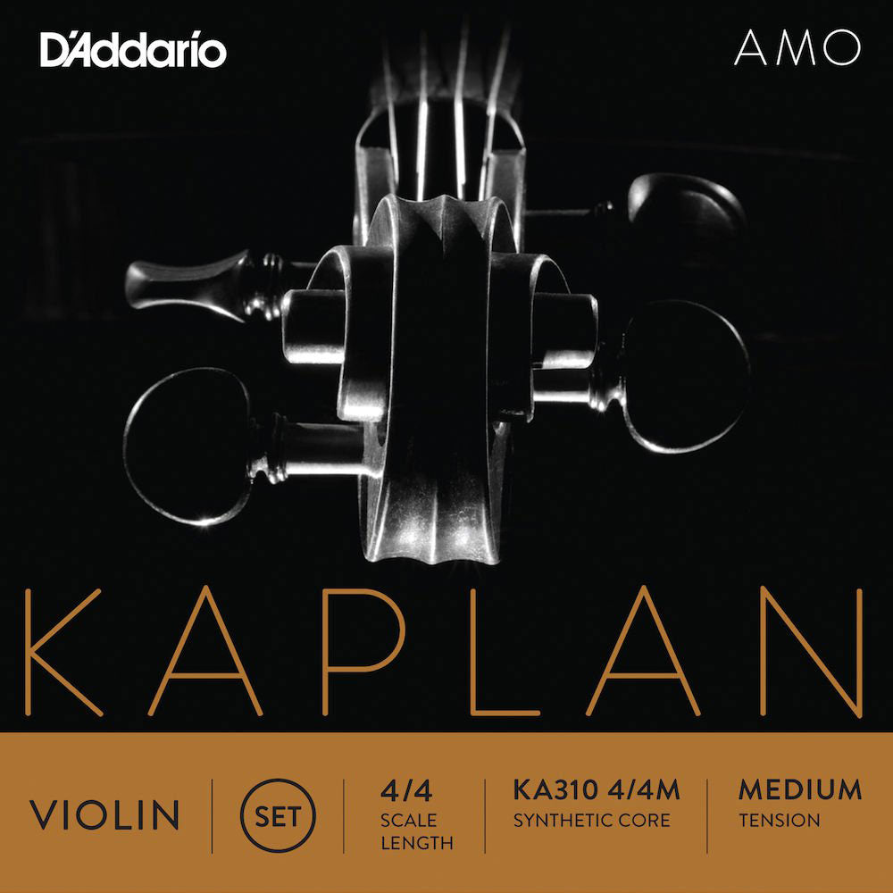 D'ADDARIO 4/4 KAPLAN AMO VIOLIN STRING SET MEDIUM TENSION