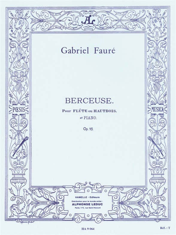 Berceuse Op.16 pour flûte ou hautbois et piano
