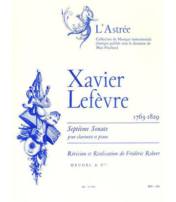 LEFEVRE / ROBERT - SONATE N°7 -CLARINETE E PIANO