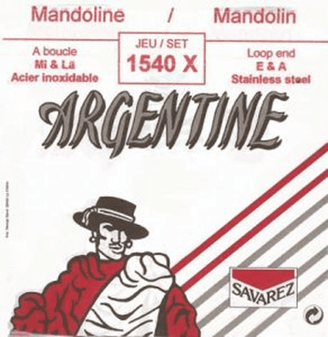 ARGENTINA MANDOLINE ACOUSTIC STRINGS SETS 10/10-13/13/13-24/24/24-34/34 MI AND STAINLESS STEEL