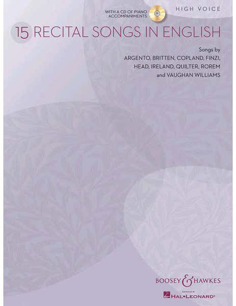 Argento - 15 Recital Songs In English - High Voice et Piano