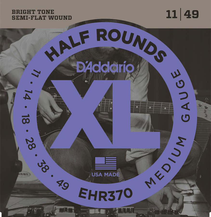 EHR370 HALF ROUND ELECTRIC GUITAR STRINGS MEDIUM 11-49