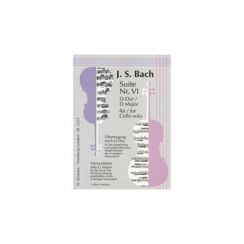 Bach J.S. - Suite No.6 em Sol maior BWV 1012 - Violoncelo