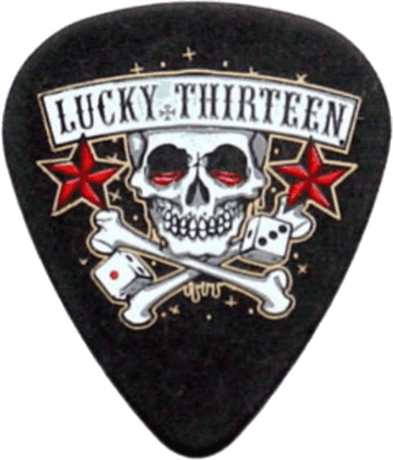 36 x 1,00mm Lucky 13 Série II Preto #11 Skull Dice