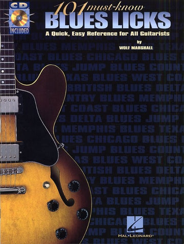MARSHALL WOLF - 101 MUST-KNOW BLUES LICKS - GUITAR TAB
