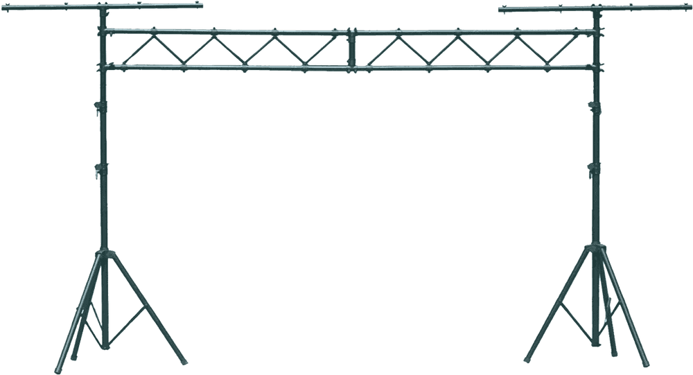 Quiklok STS14 TWO TRIPOD LIGHT STANDS WITH BRIDGE BLACK