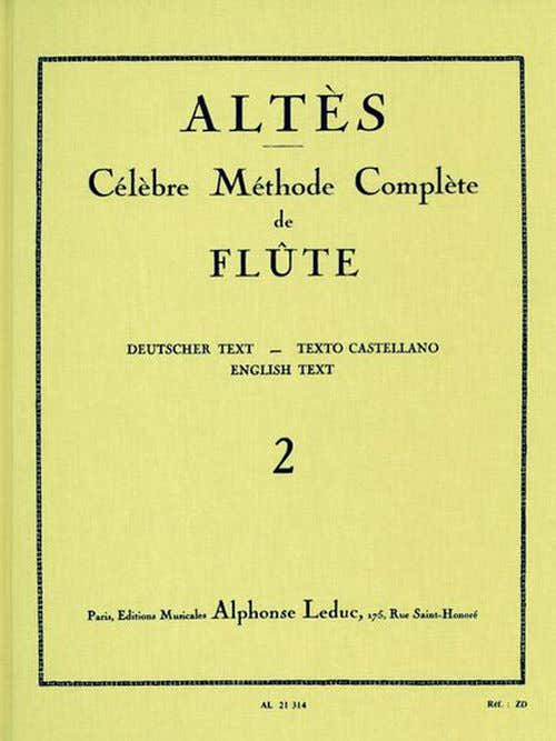 Altes - Methode De Flute Traversiere Vol. 2