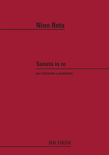 ROTA N. - SONATA IN RE - CLARINETTE ET PIANO